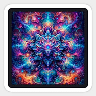 trippy sacred geometry Sticker